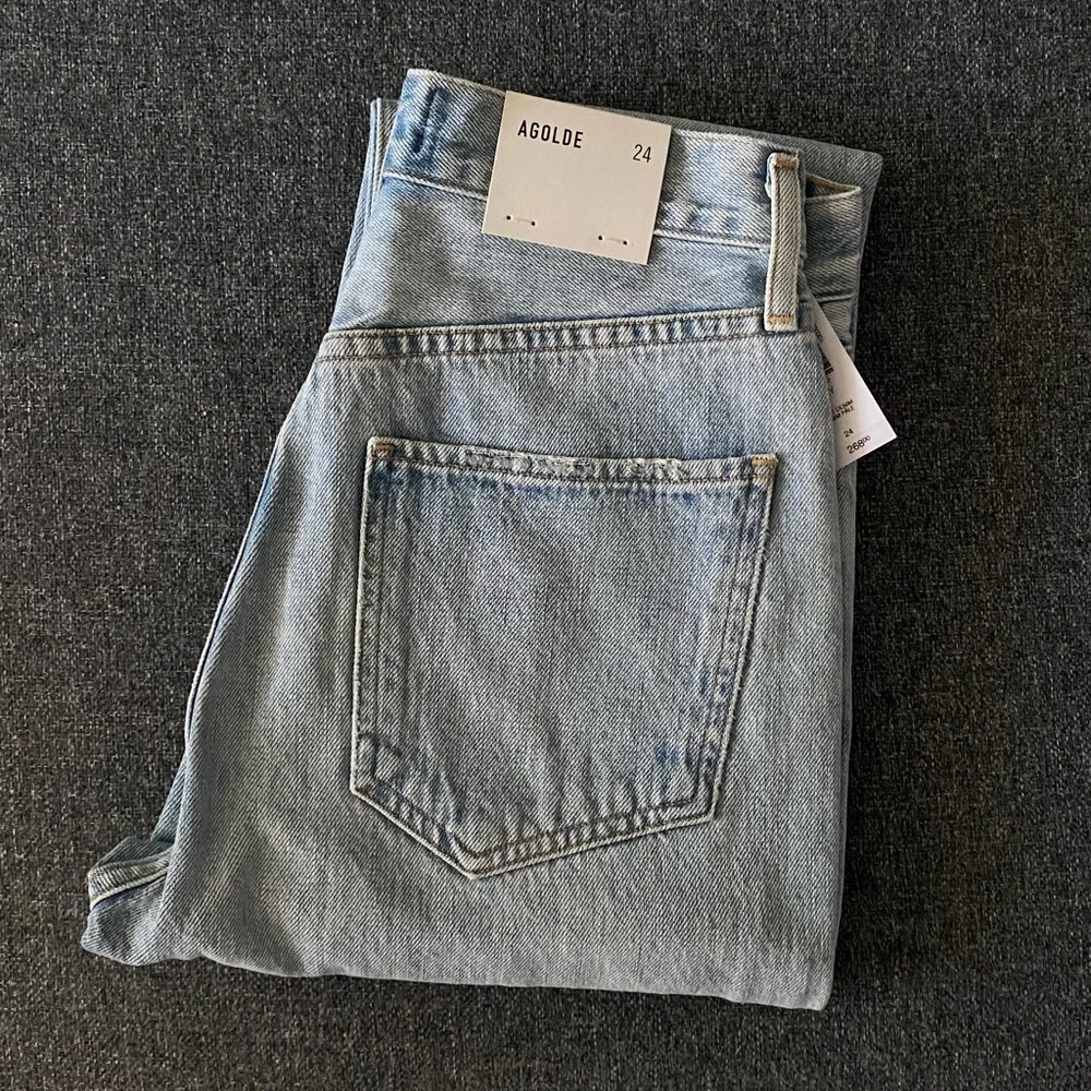Agolde Riley High Rise Straight Crop Jeans - Picture 16 of 16